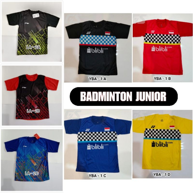 JERSEY ANAK BADMINTON TERBARU - JERSEY ATASAN BULUTANGKIS