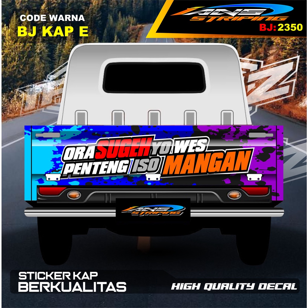 VARIASI STIKER BAK BELAKANG GRANMAX / STICKER VARIASI GRANMAX PICK UP / DECAL STIKER CARRY PICK UP / STIKER VARIASI PICK UP L300