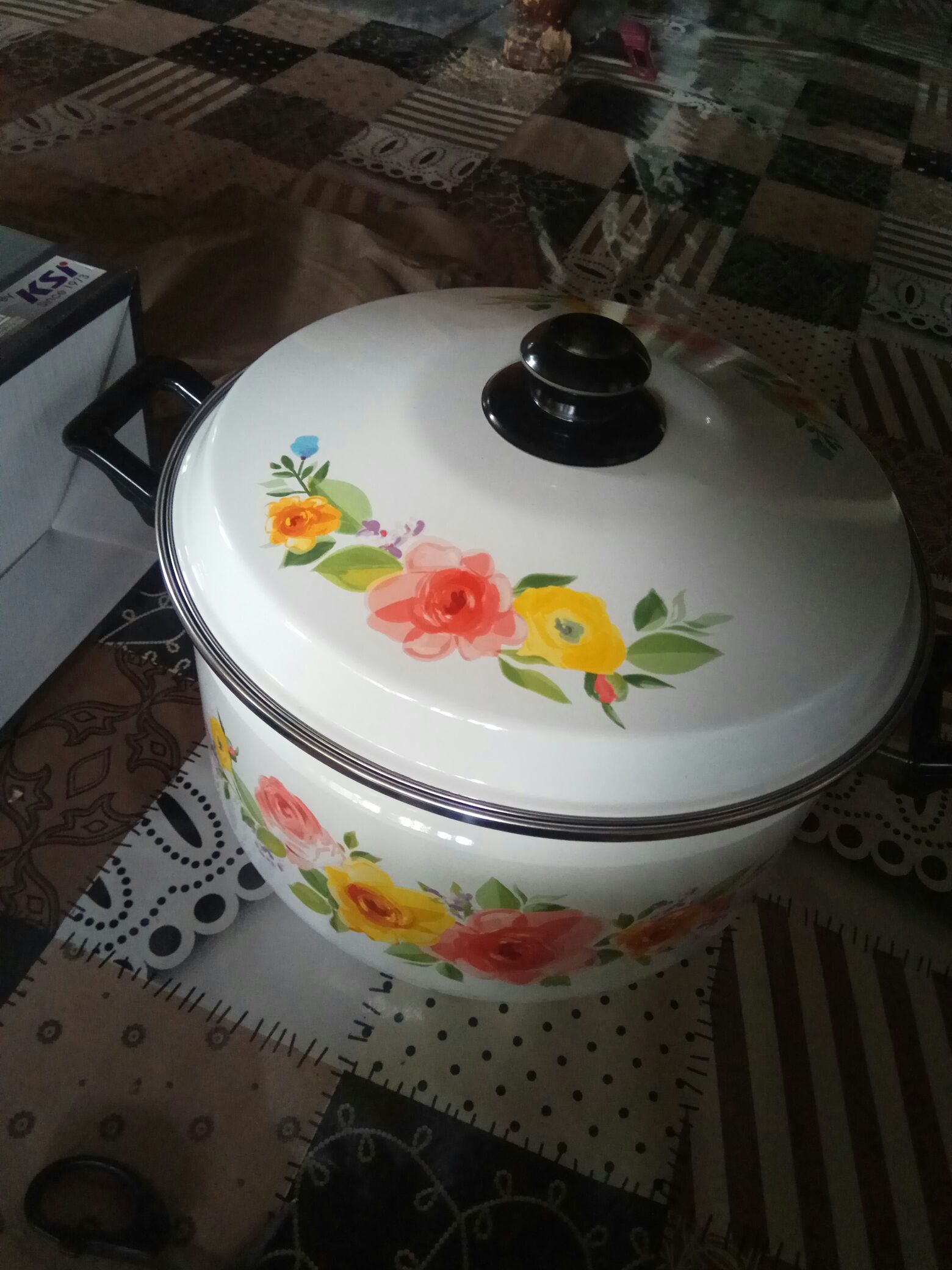 Panci Stokpot Enamel  30cm, 34cm, 40cm Ideal