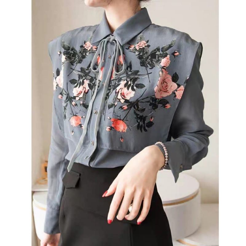 MDLV ~ 5265 JUDYTA SAILOR COLLAR SHIRT BLOUSE KOREA KEMEJA KOREA BLOUSE PREMIUM FASHION IMPORT