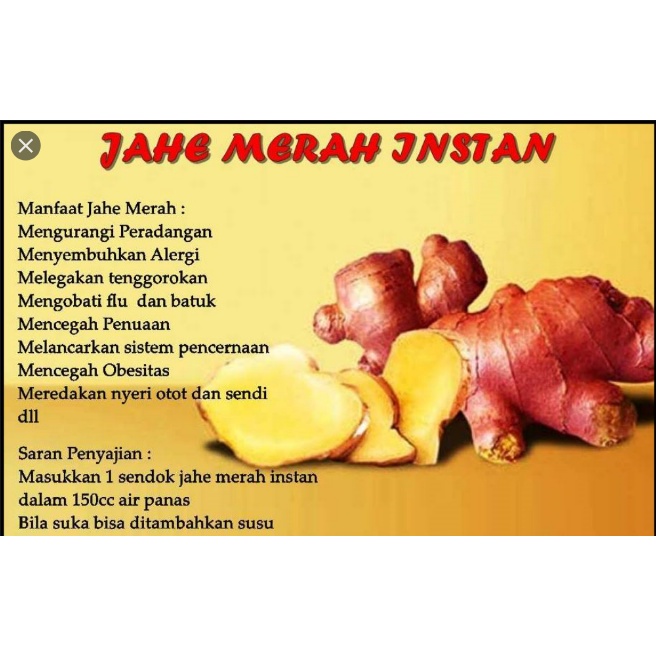 Jahe Merah Sukawangi 250 gr | Minuman Jahe Merah Sukawangi