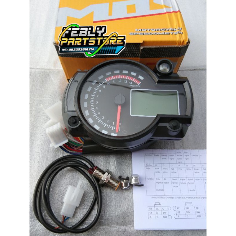 Jual SPEEDOMETER KOSO RX2N SET SENSOR MERK MOS SPIDO KOSO RX2N IMPORT