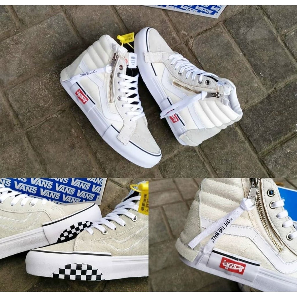 Vans sk8hi cut and paste marshmellow true white