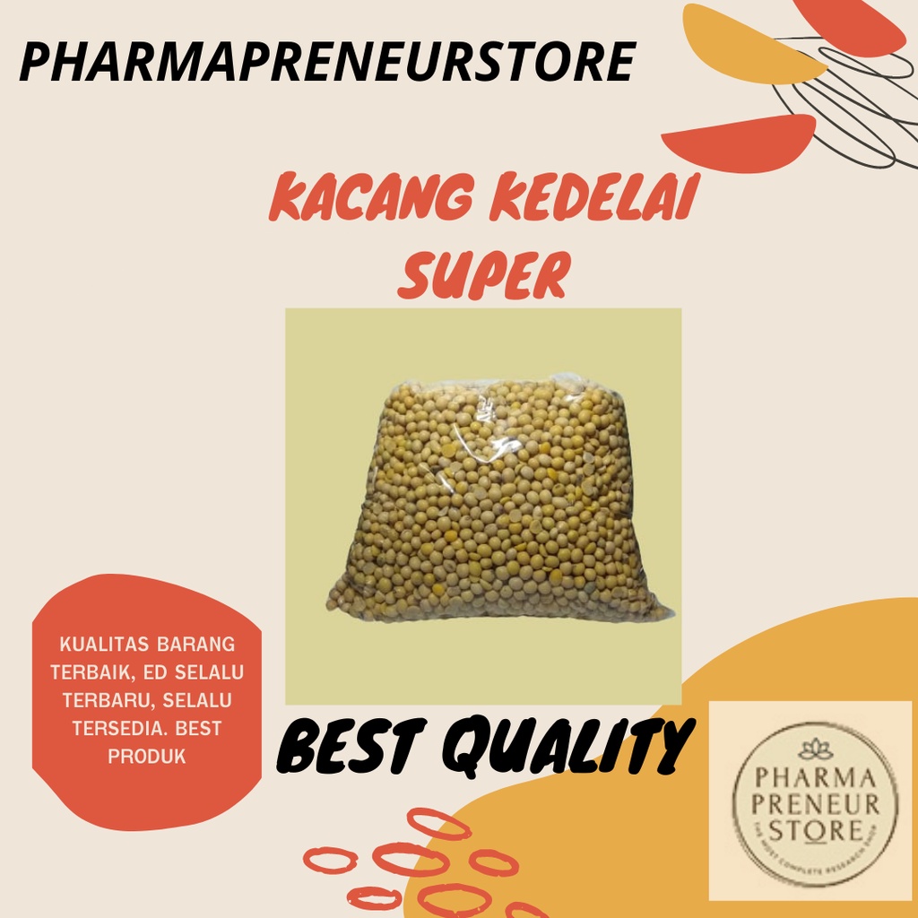 KACANG KEDELAI SUPER KUALITAS NO 1 KEMASAN 500 GRAM DAN 1 KG BEST QUALITY