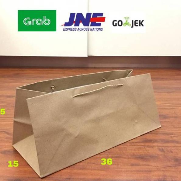 

BGS Paperbag Brownies Polos 36x15x15 Tas Brownies Tas Kue❥IC (Terbatas)