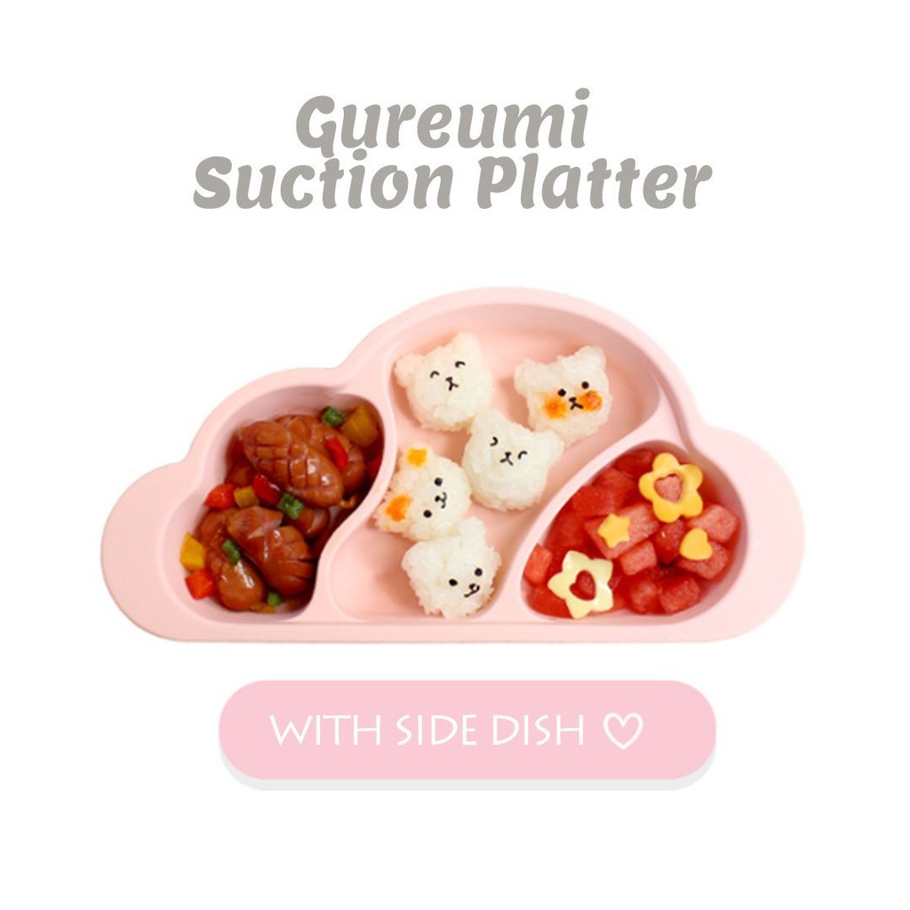 Mother's Corn - Gureumi Suction Platter (3 Divided Plate) isi 1pc