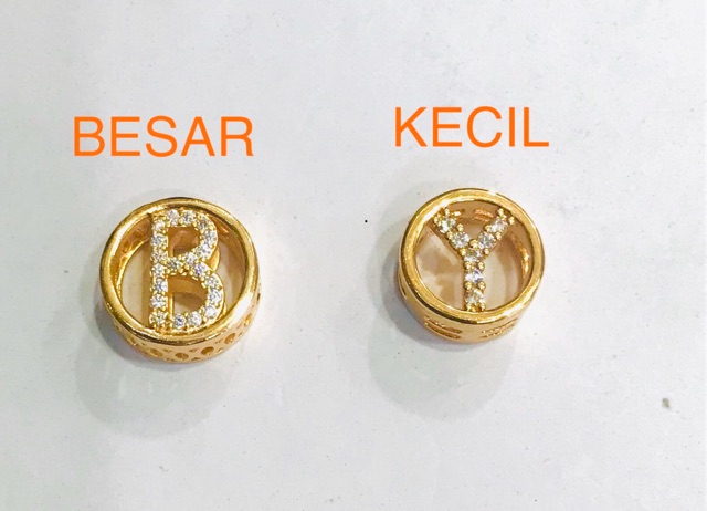 Gelang nama gelang huruf gelang alphabet gelang inisial