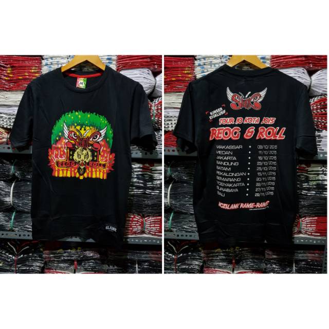 Ready kaos slank REOG AND ROLL tour 10 kota