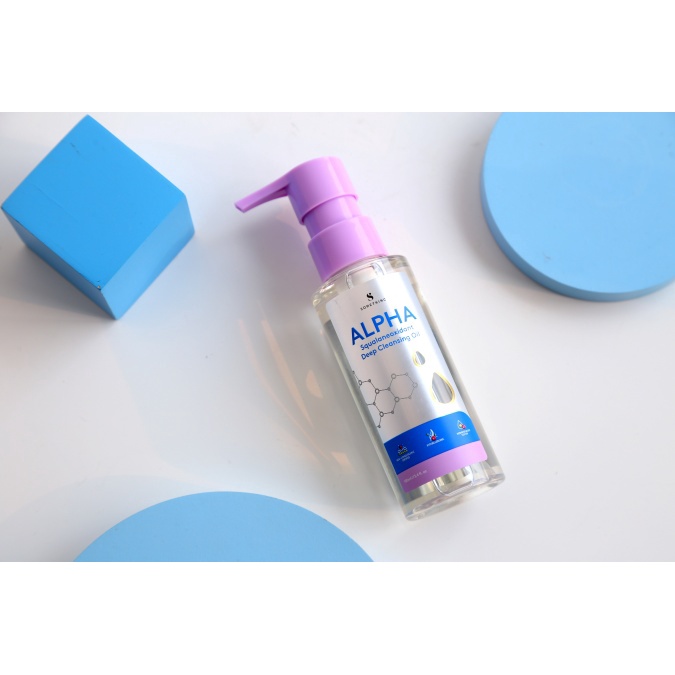 SOMETHINC Alpha Squalaneoxidant Deep Cleansing Oil - Pembersih Pelembab Minyak Kotoran Wajah