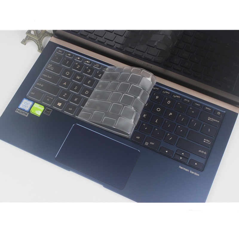Film Pelindung Keyboard Silikon Transparan Anti Air Untuk ZenBook 14 (UX433) INSPIRON Deluxe14 U4300FN Vivobook 14x2019 U4300 U4300FN 14, U2 ZenBook