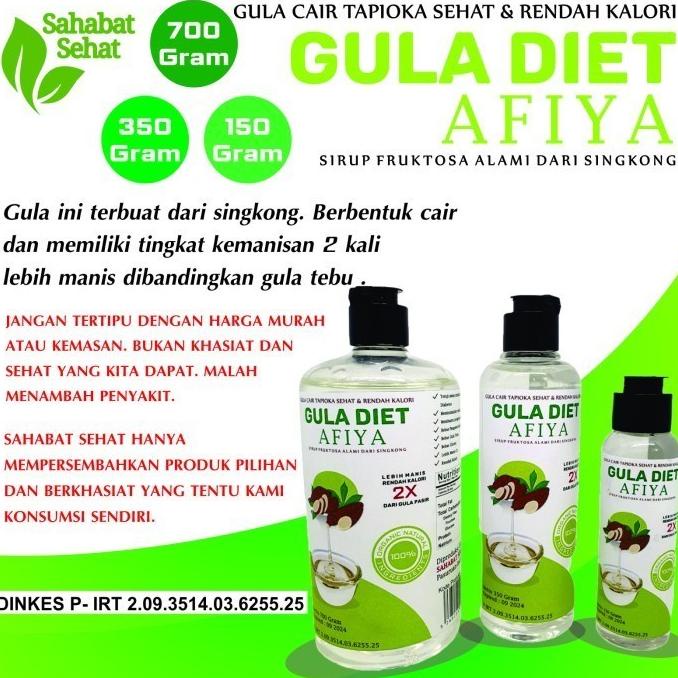 

BERKASIAT GULA DIET AFIYA 350 GRAM FRUKTOSA SINGKONG [!!!]