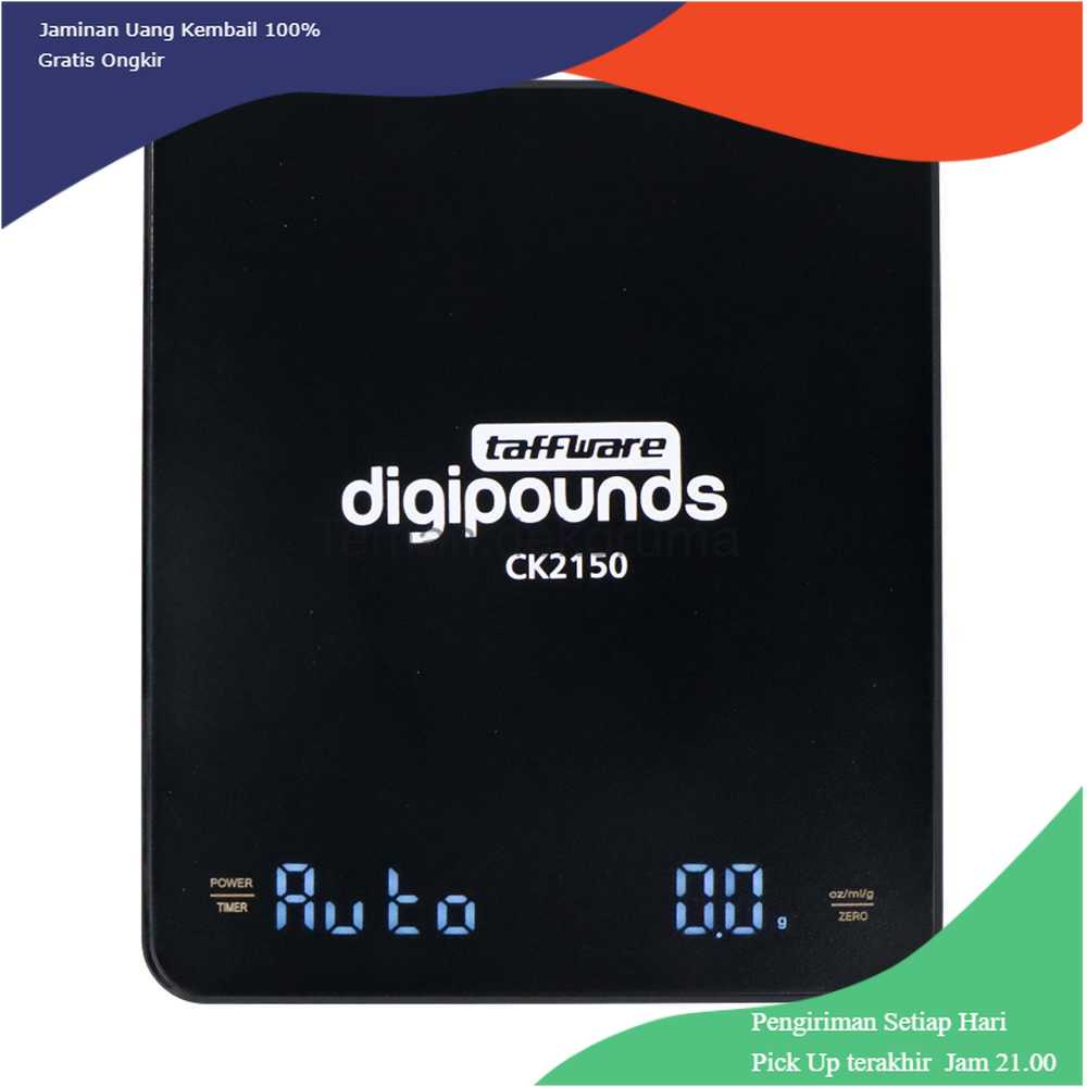 TD-DPR Taffware Digipounds Timbangan Dapur Kopi Scale Timer 3kg 0.1g - CK2150