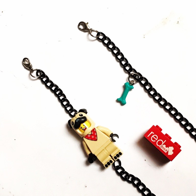 LEGO Pug Costume Guy Face Mask / Glasses Strap II