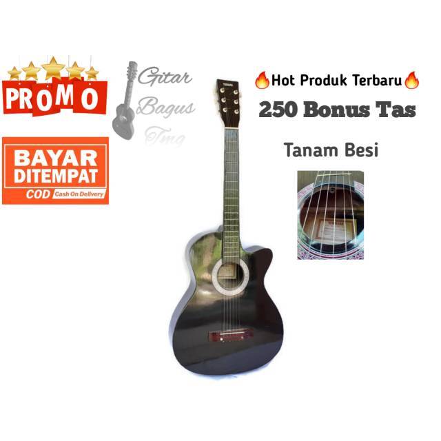 Gitar Akustik Pemula Tanam Besi