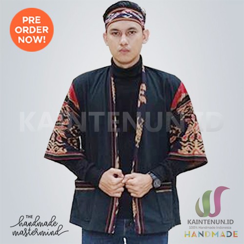 Blazer Etnik Pria Tenun Troso Handmade - BLAZ016