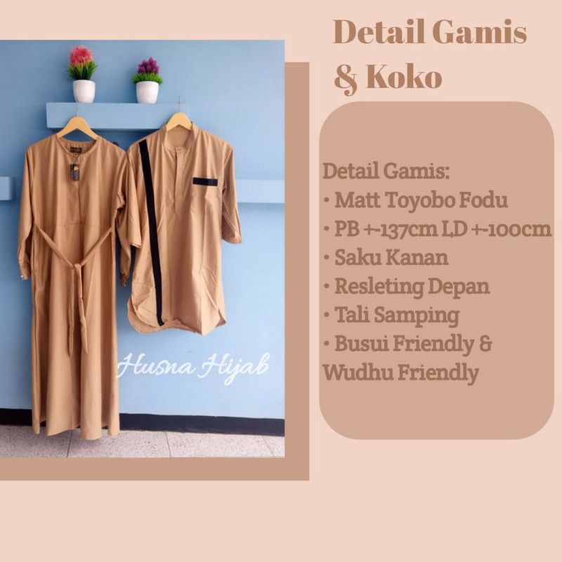 [HUSNA COLLECTION] Gamis Polos Elhusna TOYOBO PREMIUM / GAMIS TOYOBO