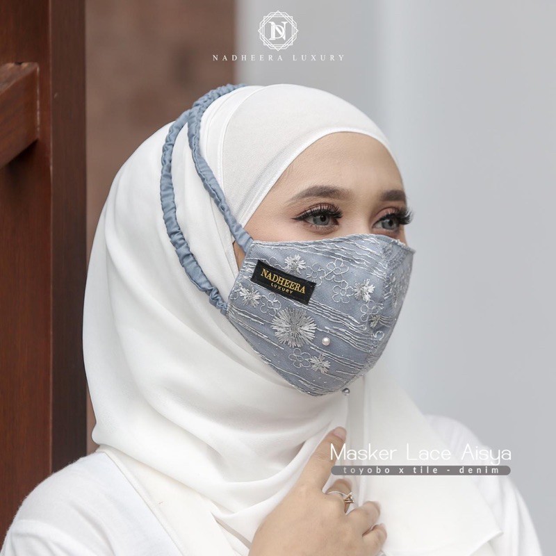 Masker Lace Aisya Nadheera Luxury | Masker Kondangan