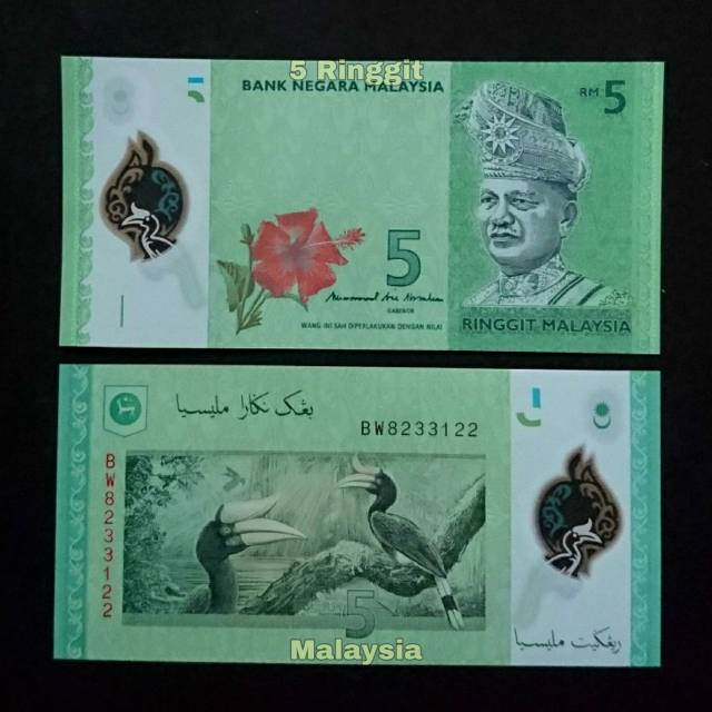 Vista 12 Uang Malaysia 5 Ringgit Polymer Shopee Indonesia