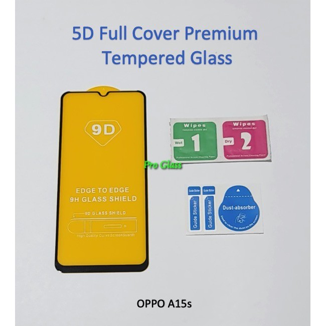 OPPO A15s 5D 9D Full Cover Magic Glass Premium Tempered Glass