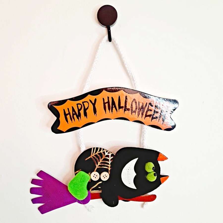 Gantungan HAPPY HALLOWEEN Hanger Witch Labu Dekorasi Pesta Haloween