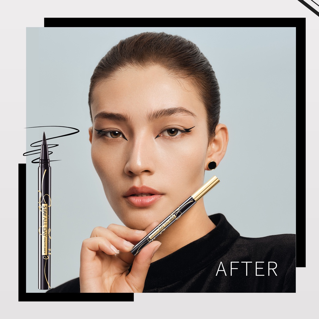 NEW !!! YOU Stay All Day Pen EYELINER HITAM PEKAT WATERPROOF TAHAN LAMA AIR BAGUS MURAH FREE ONGKIR