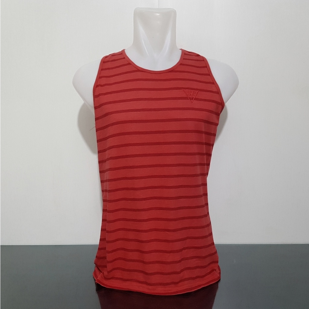 Baju Kaos Tanktop GUESS - Size S - Lebar Dada 49 cm - Original 100% - Bks