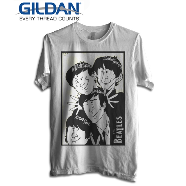 Kaos The Beatles " Cartoon " NEW STATES APPAREL Tshirt