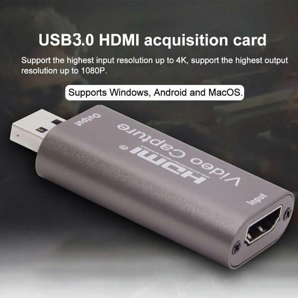 USB 3.0 HDMI Video Capture Dongle Game Live Streaming 1080P