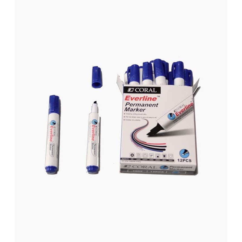 Promo  EVERLINE PERMANENT MARKER CHISEL TIP  1002   Limited