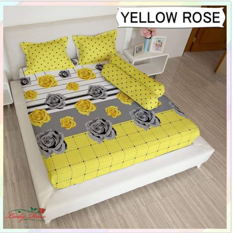 Bedcover Lady Rose Yellow Rose 180x200