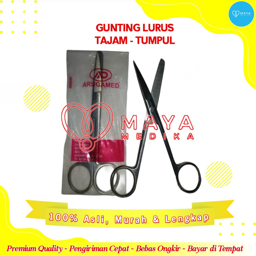 

Gunting Lurus 14 cm Tajam - Tumpul