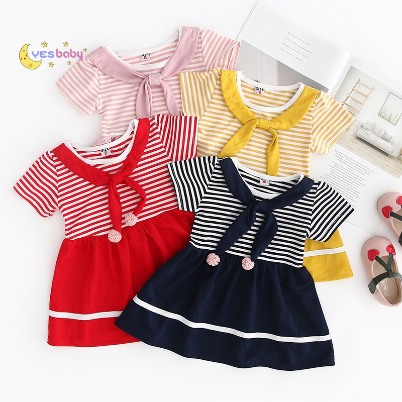  baju  anak  import  terbaru YESBABY Dress Lengan Pendek Gaya 