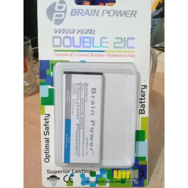 Baterai advan S35H double ic brain power