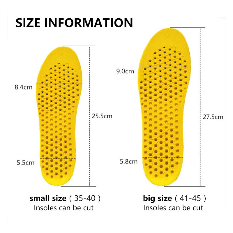 Sepasang Insole Sisipan Sepatu Penambah Tinggi Badan Instan Untuk Pria dan Wanita Pilihan Tinggi 1.5cm / 2.5cm / 3cm