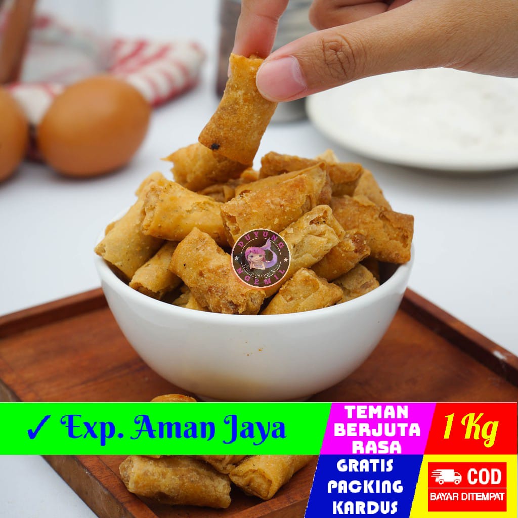 

[1Kg] Sumpia Udang Khas Cirebon / Udang Sumpia Cirebon | Duyung Ngemil - makanan ringan snack kiloan jajanan jadul camilan enak Jajanan sehat cemilan murah