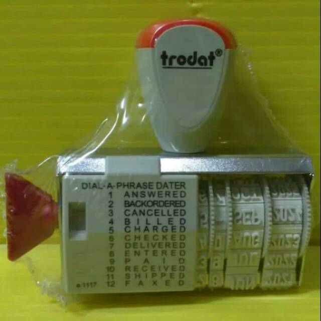 

Stempel Trodat 1117 Tanggal + Inggris Text 4 mm Cap