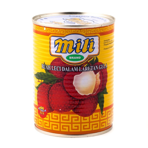 

MILI LYCHEE Leci Buah kaleng – Buah Leci dalam Sirup (565 GR)