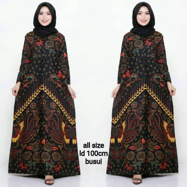 Gamis wanita motif kupu TERPOPULER