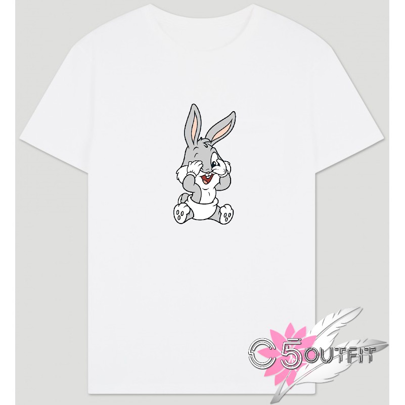 KAOS BABY BUGGS BUNNY  KATUN COMBED 30S BAJU LOONEY TOON