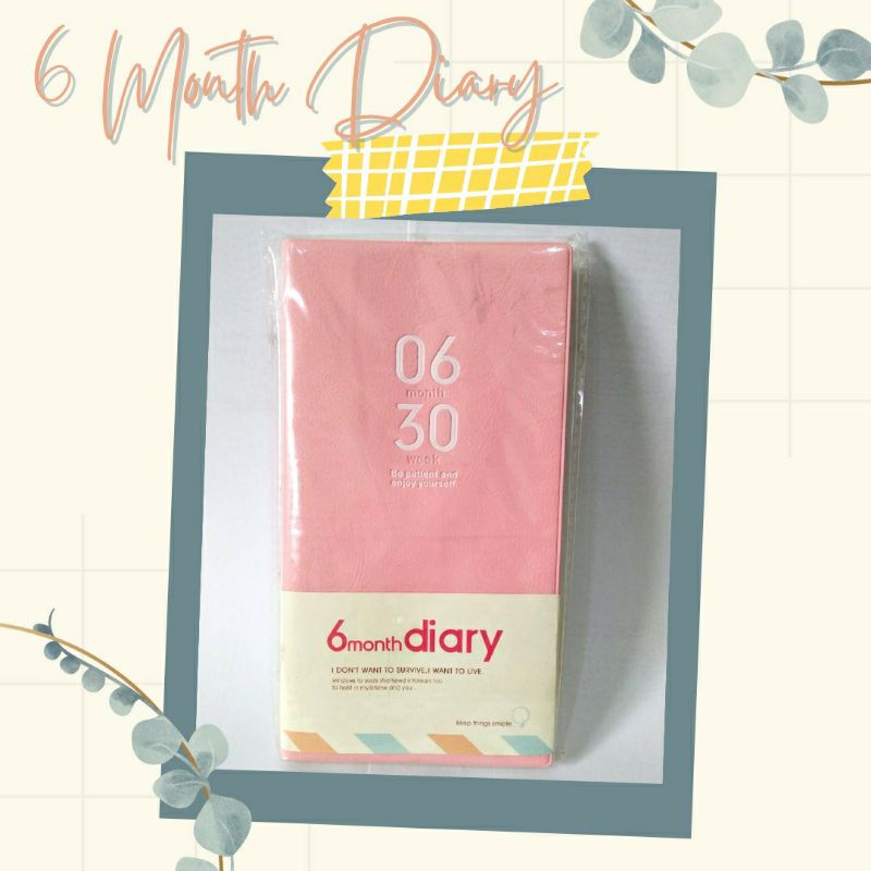 

6 Month Diary - Notebook/kertas kuning