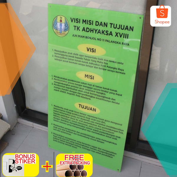 

Papan Acrylic Printed 90x60 | Sign Acrylic Custom Keren