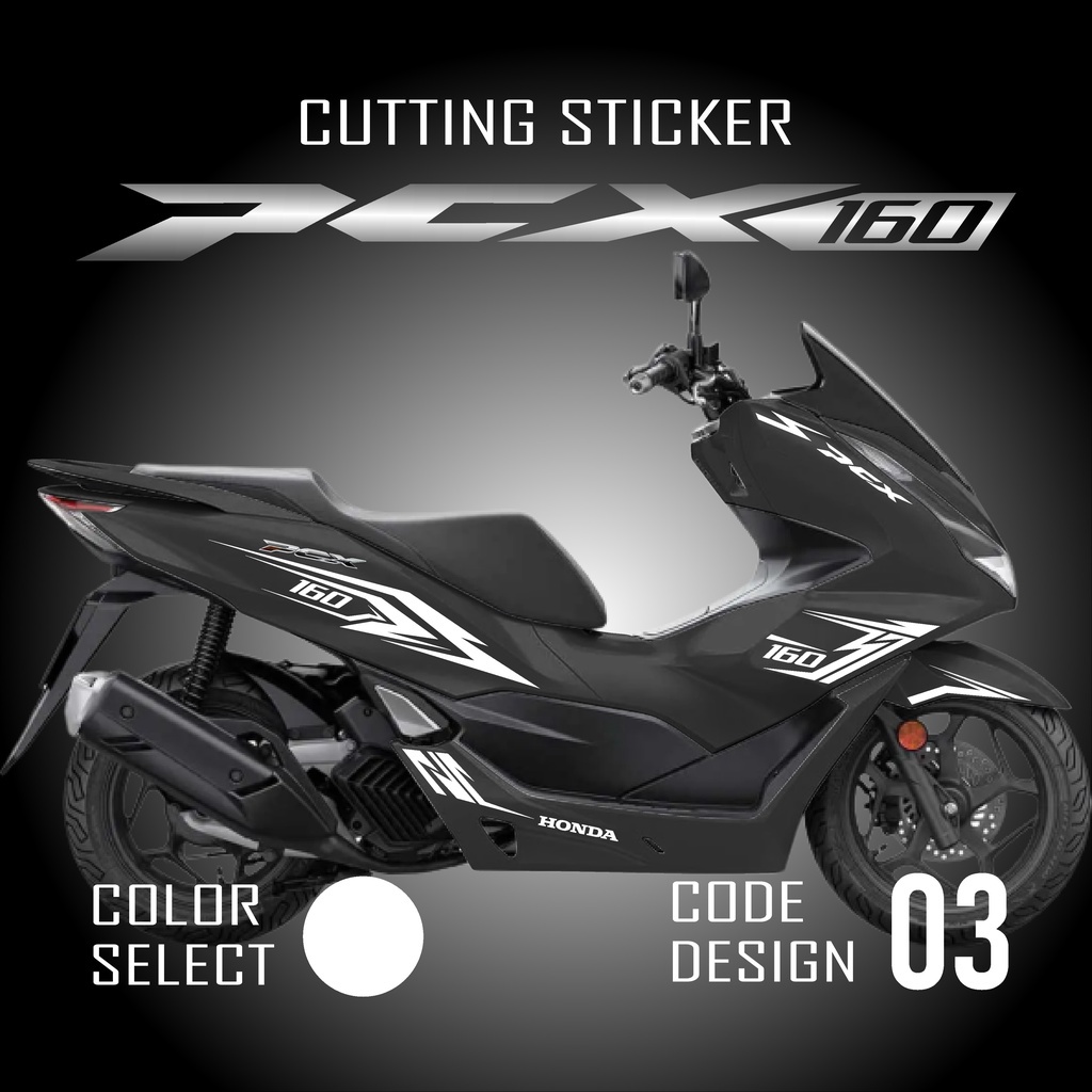 COD Cutting Sticker PCX 160 - Aksesoris Stiker Striping Motor Honda New PCX160 2021 2022 Lis Timbul 