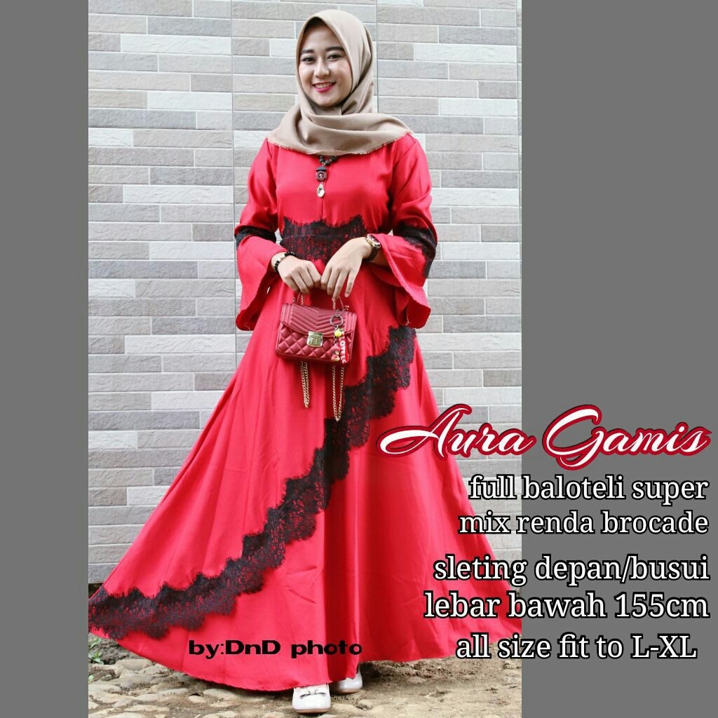 GROSIR BATIK AURA GAMIS