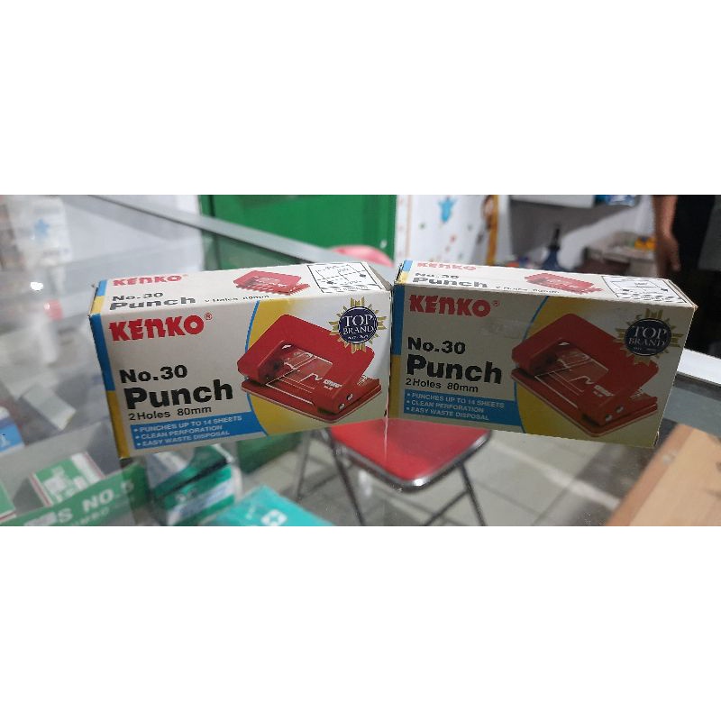 

Pembolong Kertas Kenko No. 30 2 Holes 80 mm