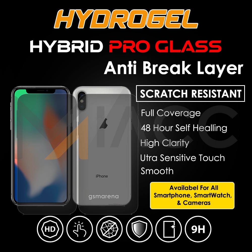 PREMIUM HYDROGEL IPHONE X XR XS MAX ANTI GORES FULL SCREEN PROTECTION