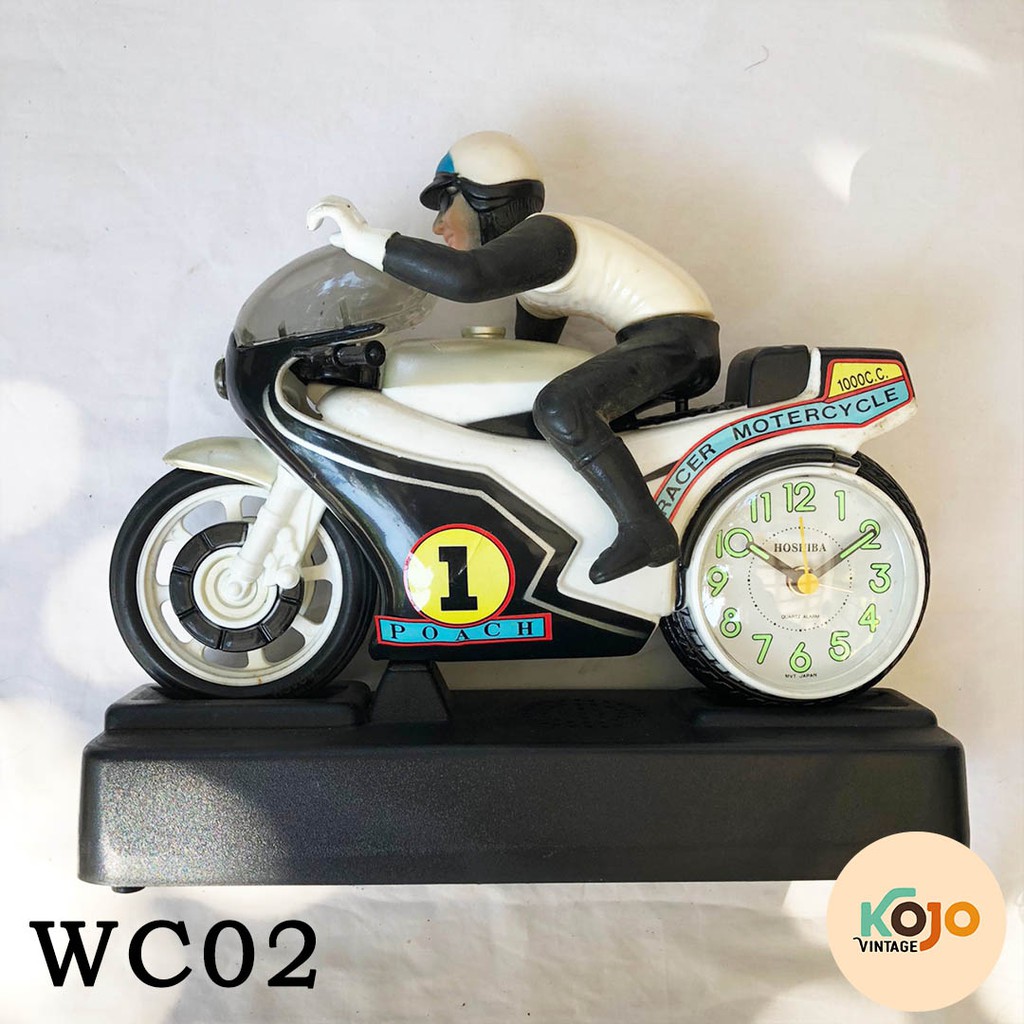 Jam Meja Antik Kuno Jadul Retro Klasik Classic Vintage Unik Race Motorcycle Shape