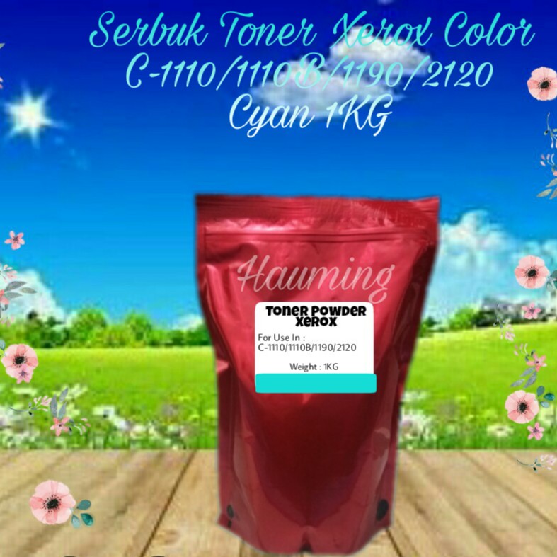 Serbuk Toner Xerox Docuprint DP C1110 C1110b C1190 C2120 C-1110 1110b 1190 2120 Cyan 1kg
