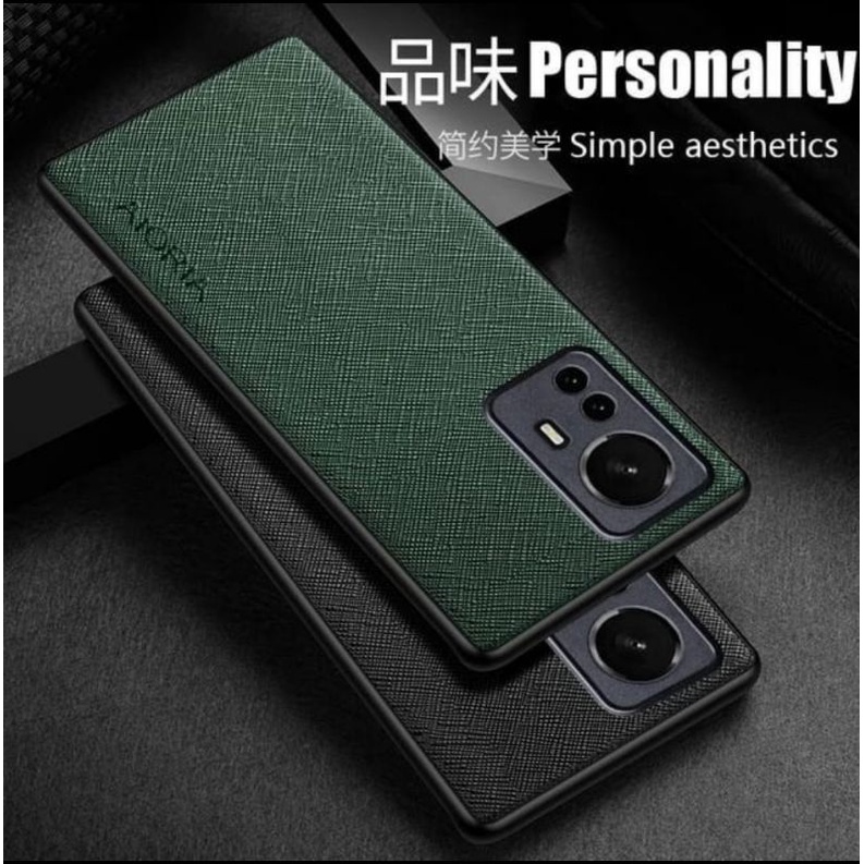 Xiaomi 12 lite Mi 12 lite case canvas cross pattern premium case