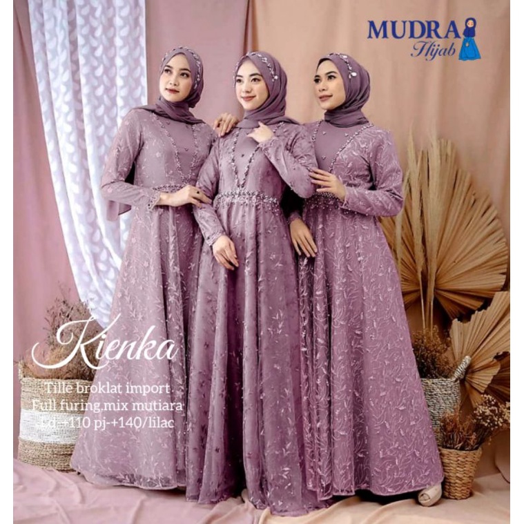 TERBARU TERMURAH ORIGINAL MAXI DRESS KIENKA BY MUDRA DI JAMIN REAL PICTURE | BAHAN ADEM SUPER NYAMAN