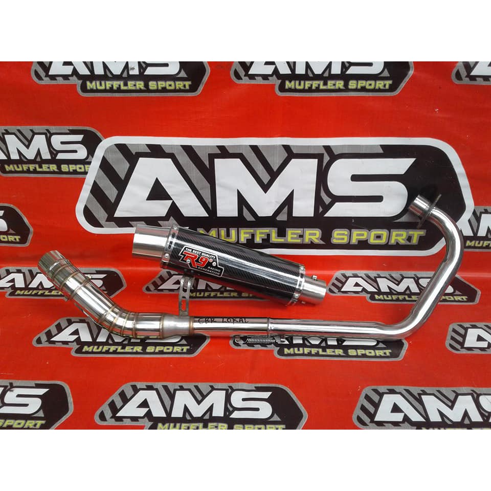 KNALPOT RACING R9 VIXION NEW/VIXION OLD/VIXION R/CBR150R/R15/CBR150/CB150R/BYSON/SATRIA FU dll.